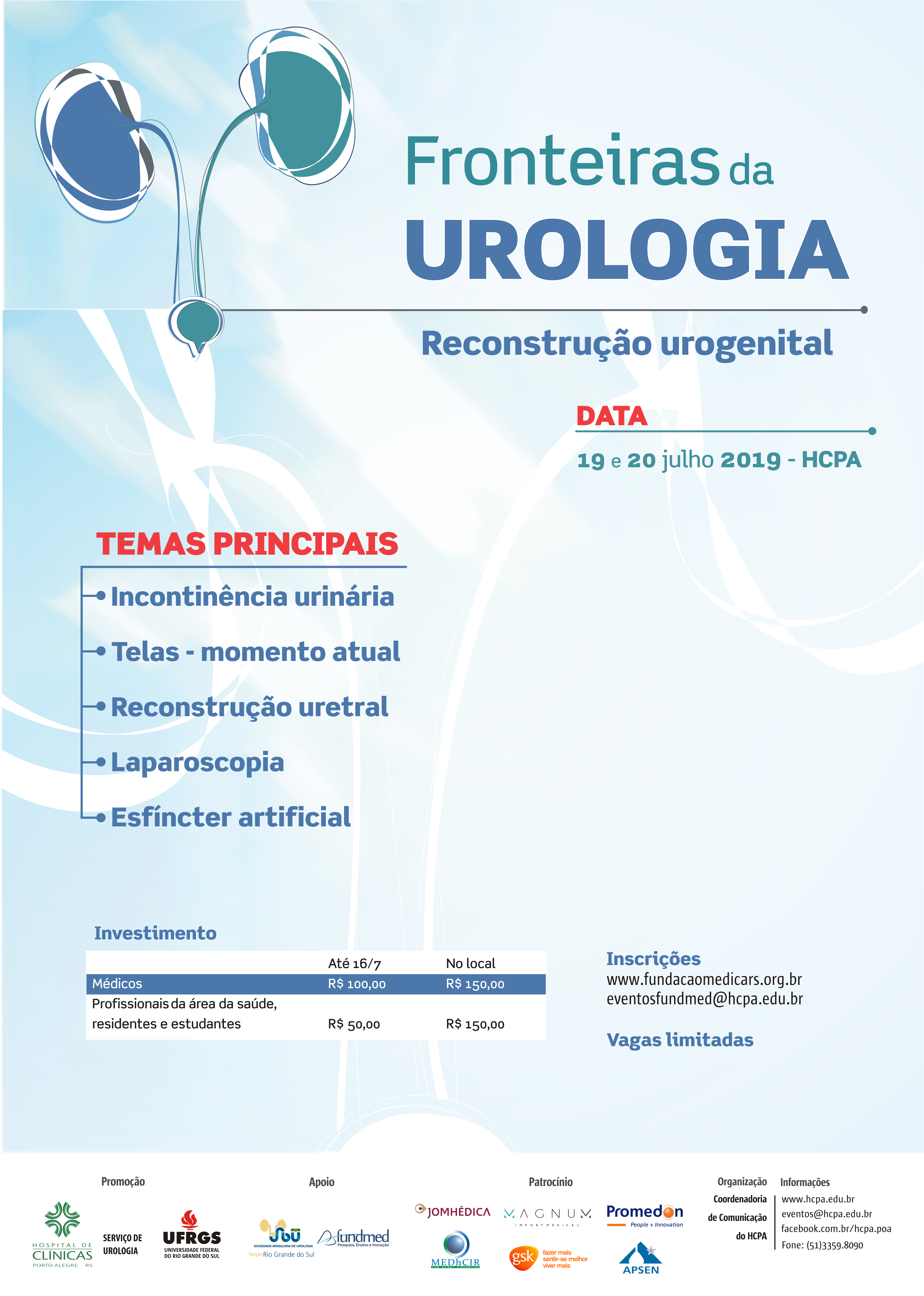 fronteiras da urologia cartaz