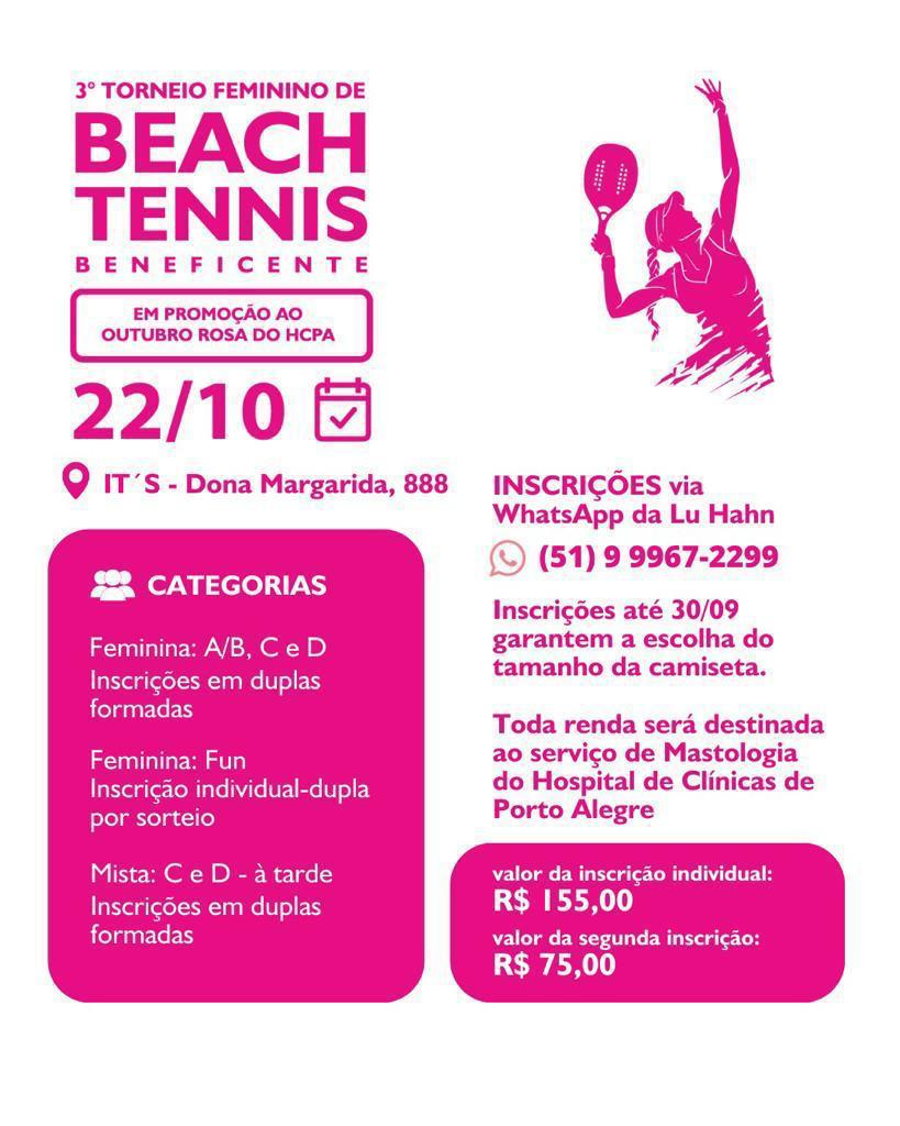 Beach tennis é o novo queridinho das mulheres em Porto Alegre